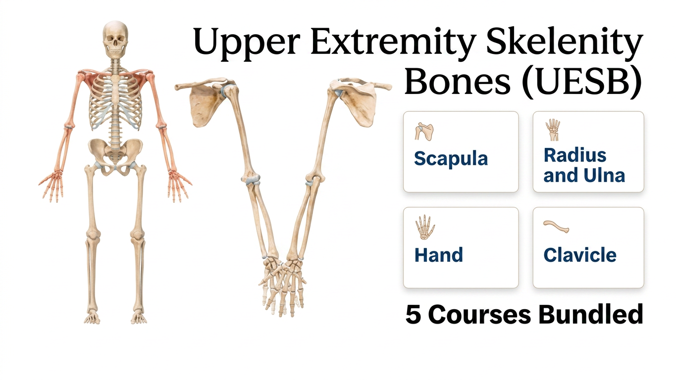 Upper Extremity Skeleton Bones( UESB ) - Deal with 5 Course Bundled